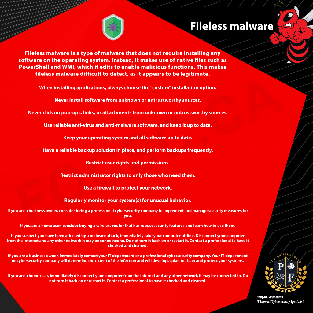 Fileless malware