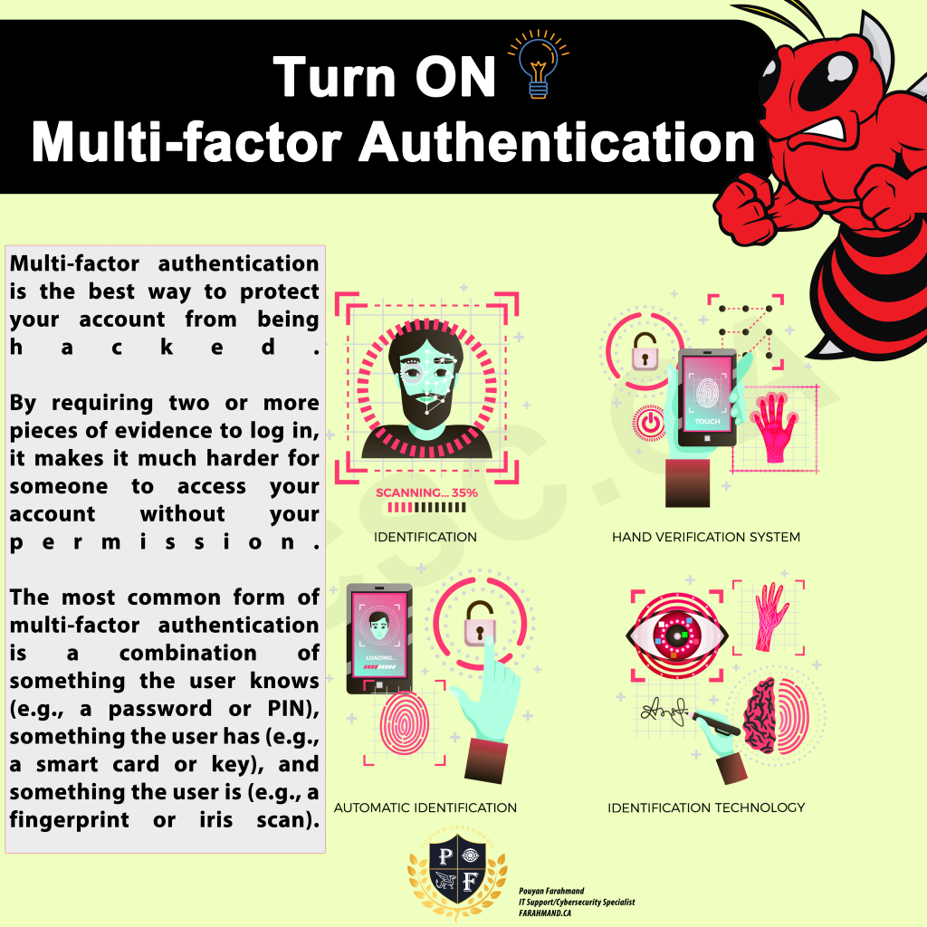 Turn ON Multi-factor Authentication